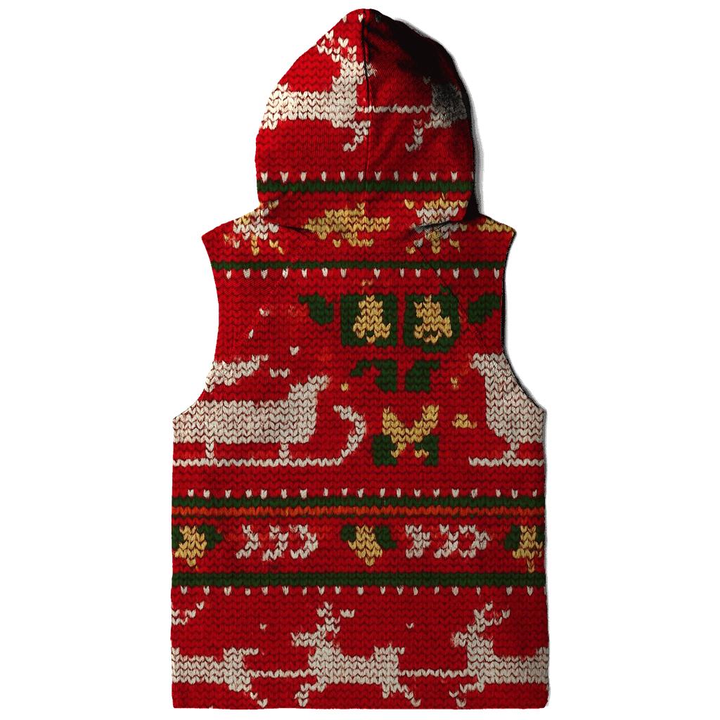 Santa Sleigh Meteor Shower Bands Design premium hoodies