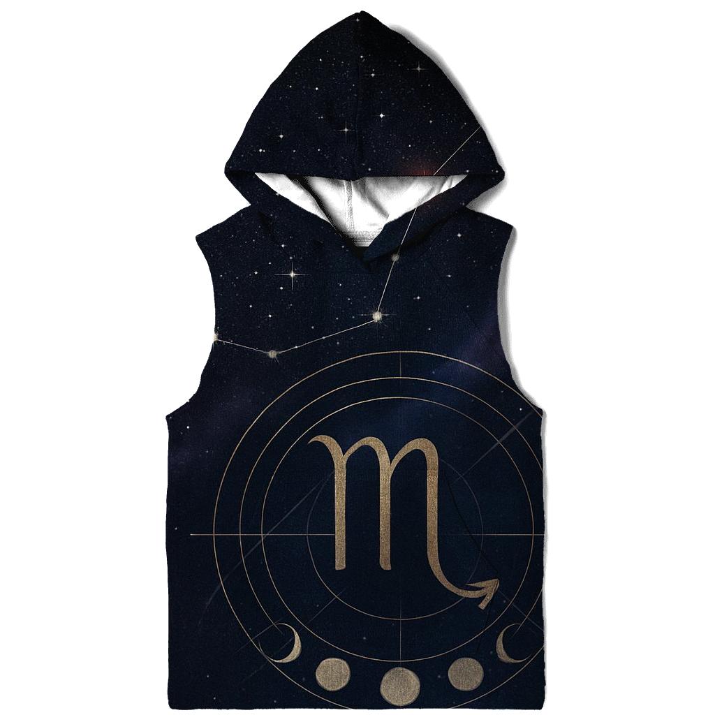 Scorpio Constellation And Lunar Alchemy Sigil embroidered hoodies