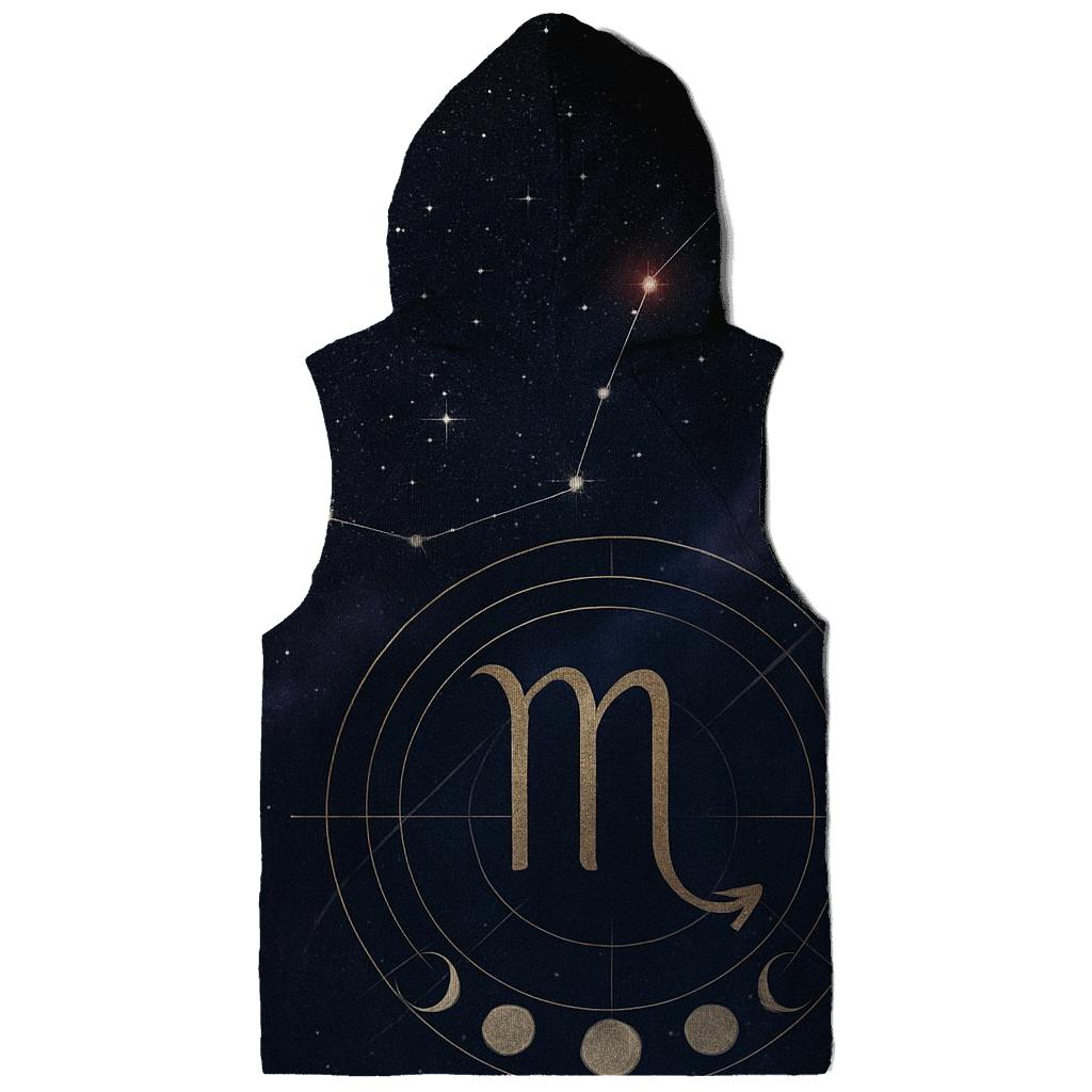 Scorpio Constellation And Lunar Alchemy Sigil embroidered hoodies