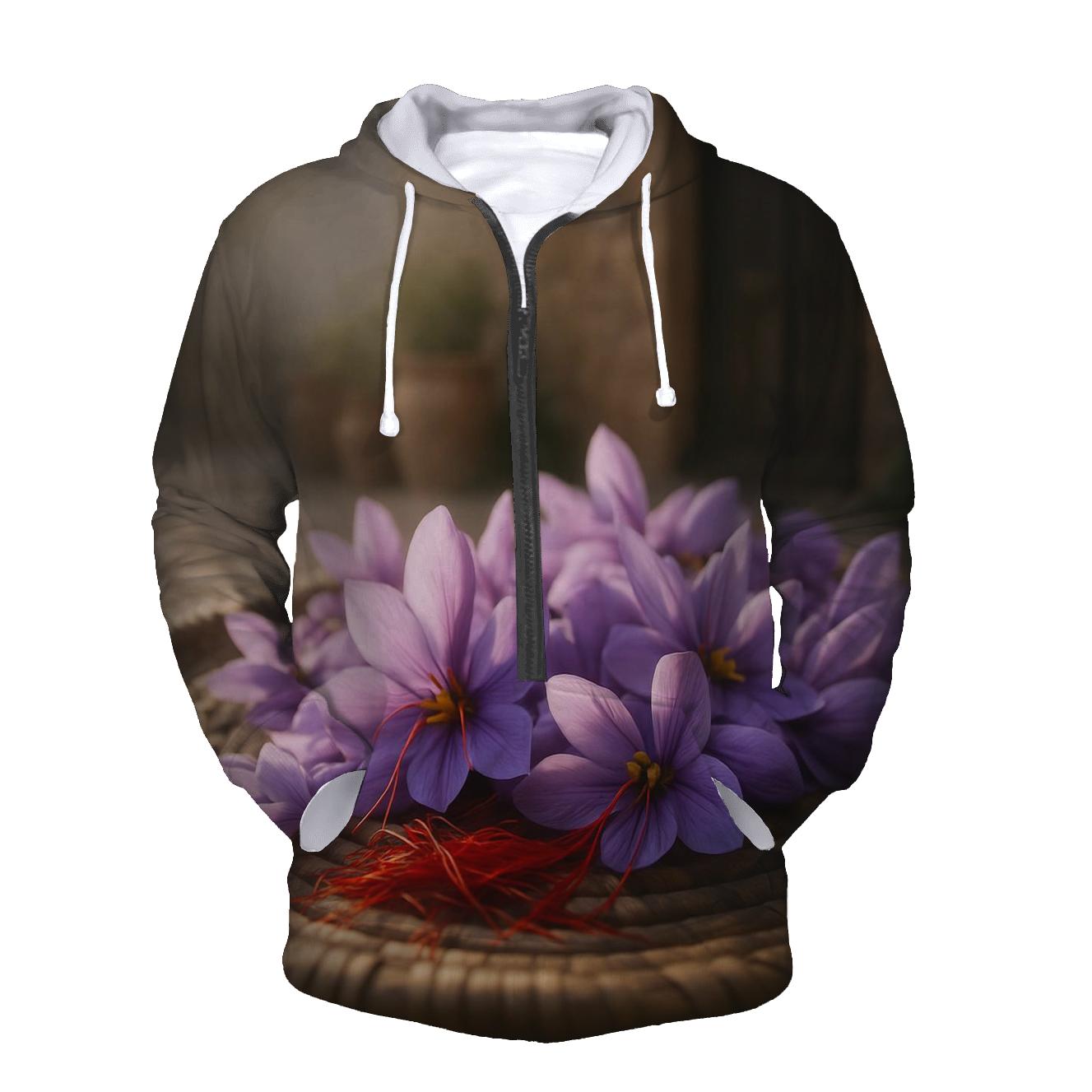 Saffron Crocus Drying Tray In A Rural Courtyard hoodie styles