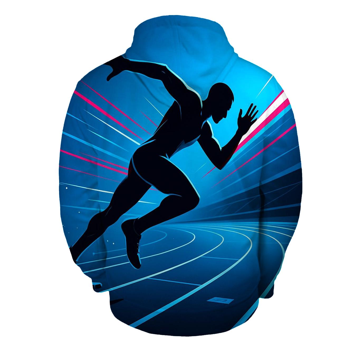 Neon Velocity Track Sprint hoodies fashion