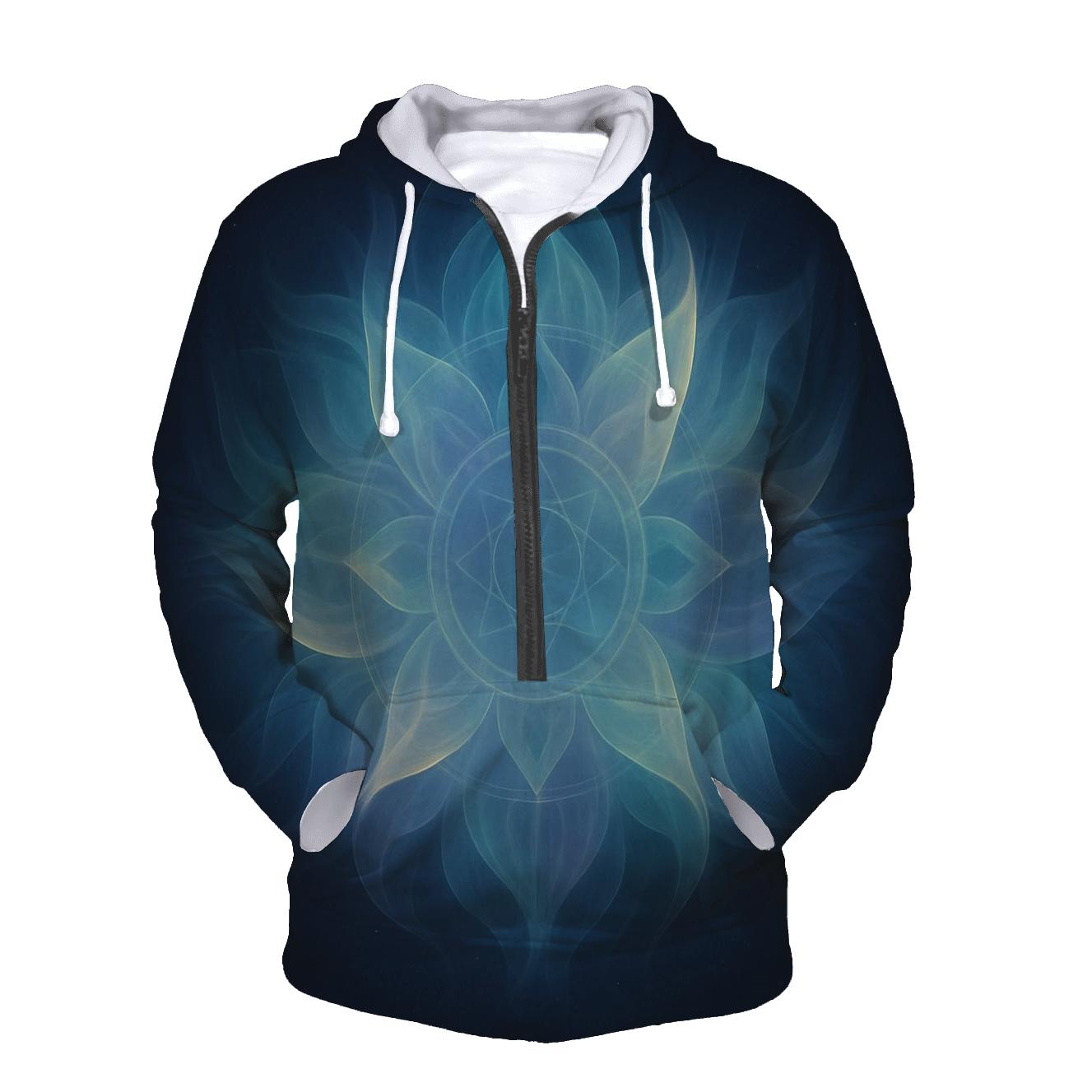 Aurora Breath Mandala heavyweight hoodies