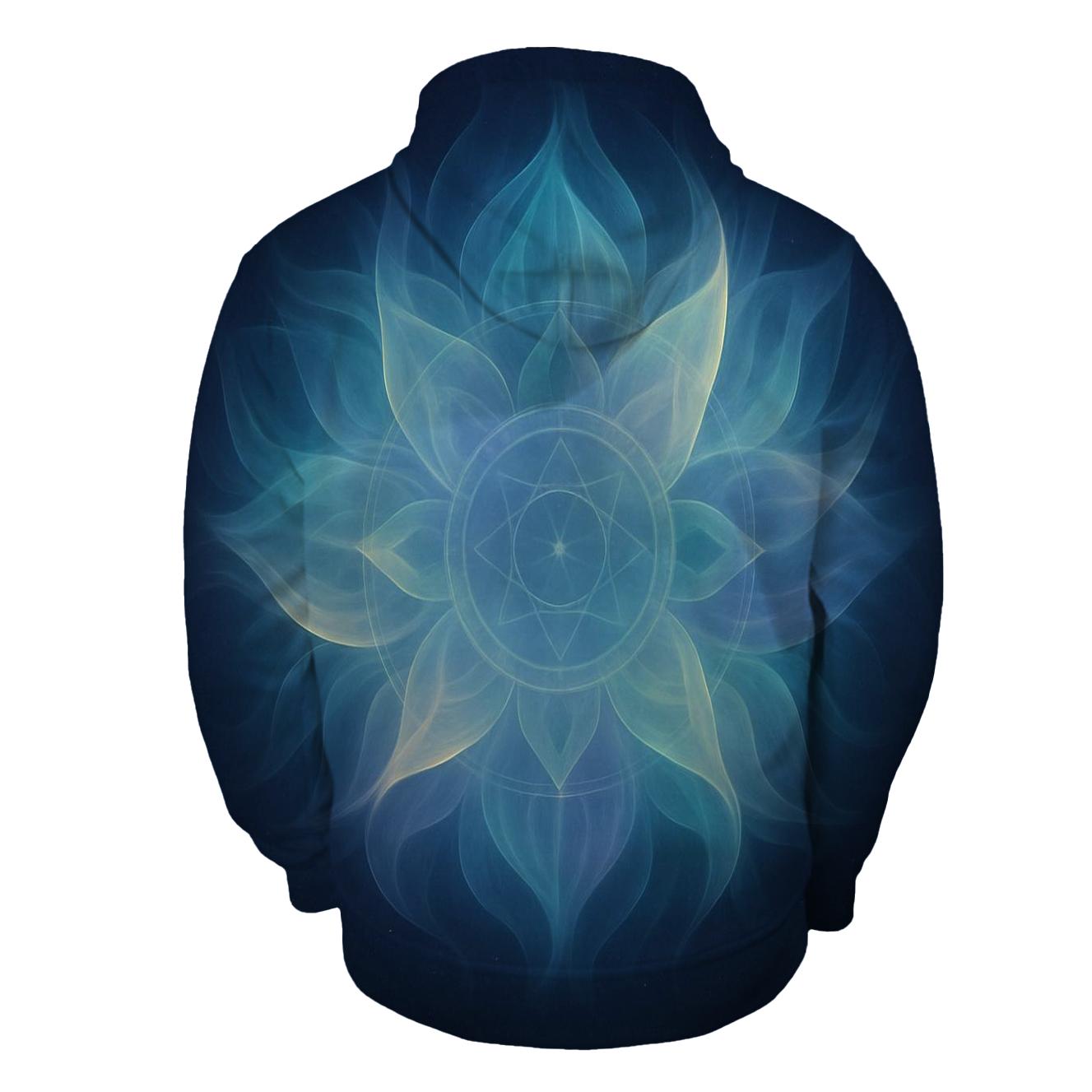 Aurora Breath Mandala heavyweight hoodies