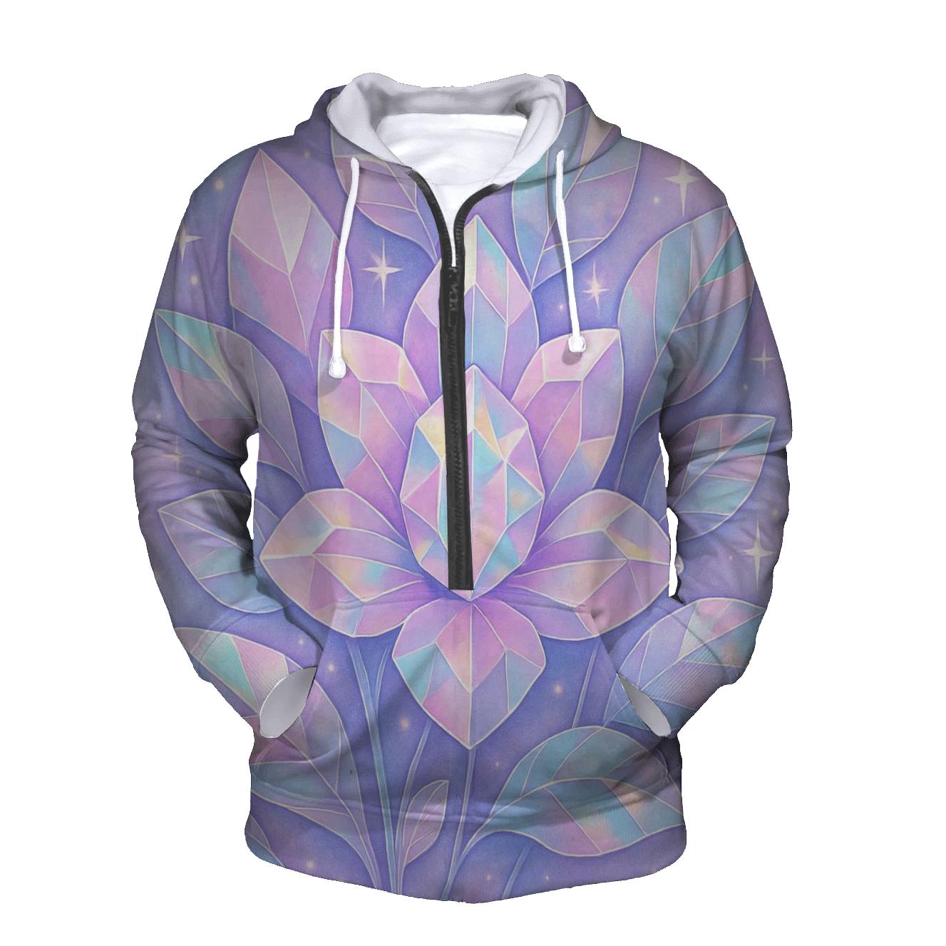 Holographic Prism Garden heavyweight hoodies
