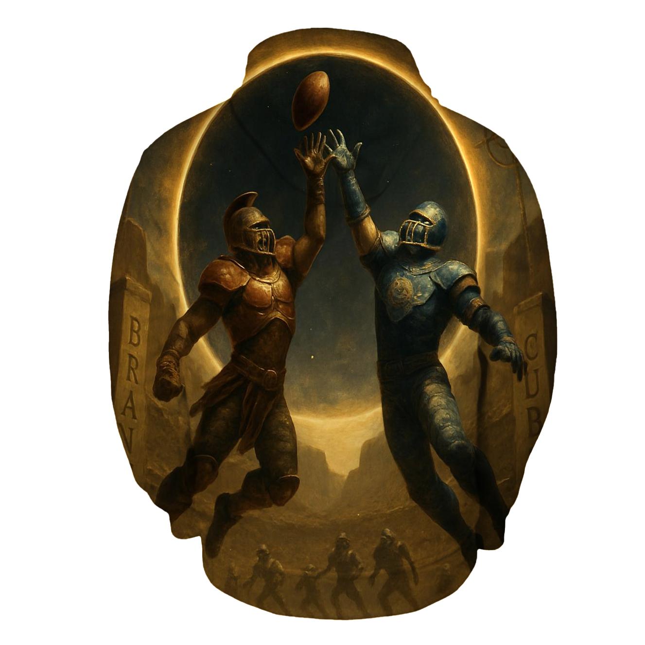 Solar Eclipse Field Clash Braves Versus Cubs embroidered hoodies