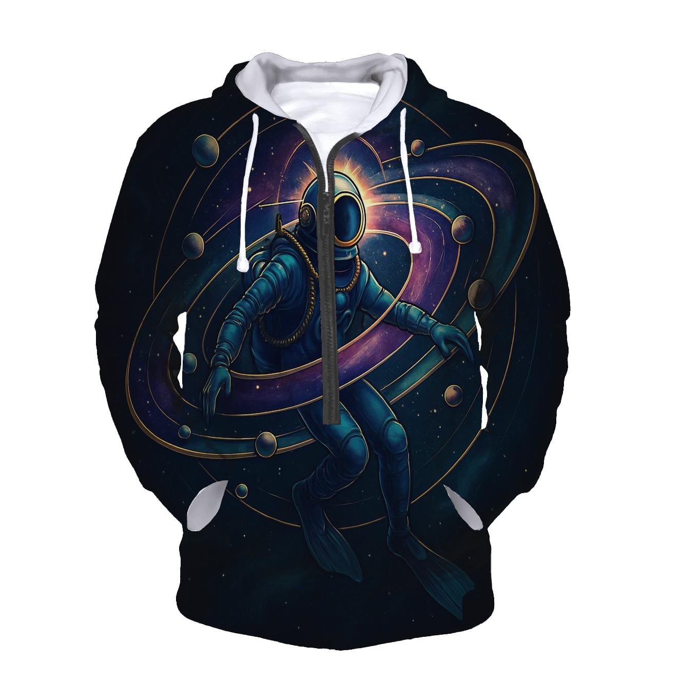 The Luminous Orrery Diver embroidered hoodies