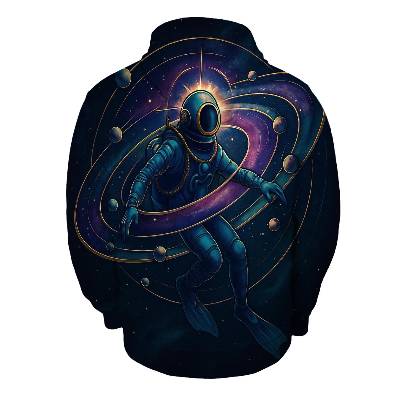 The Luminous Orrery Diver embroidered hoodies
