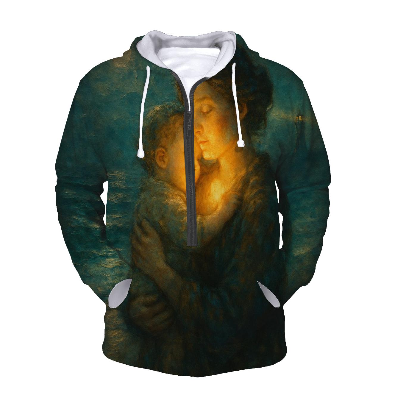 The Lighthouse Within Her Voice graphic hoodies