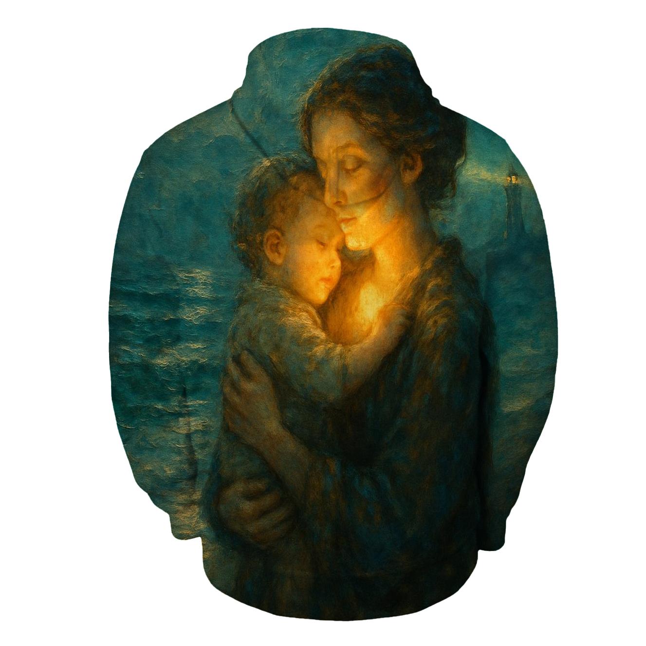 The Lighthouse Within Her Voice graphic hoodies