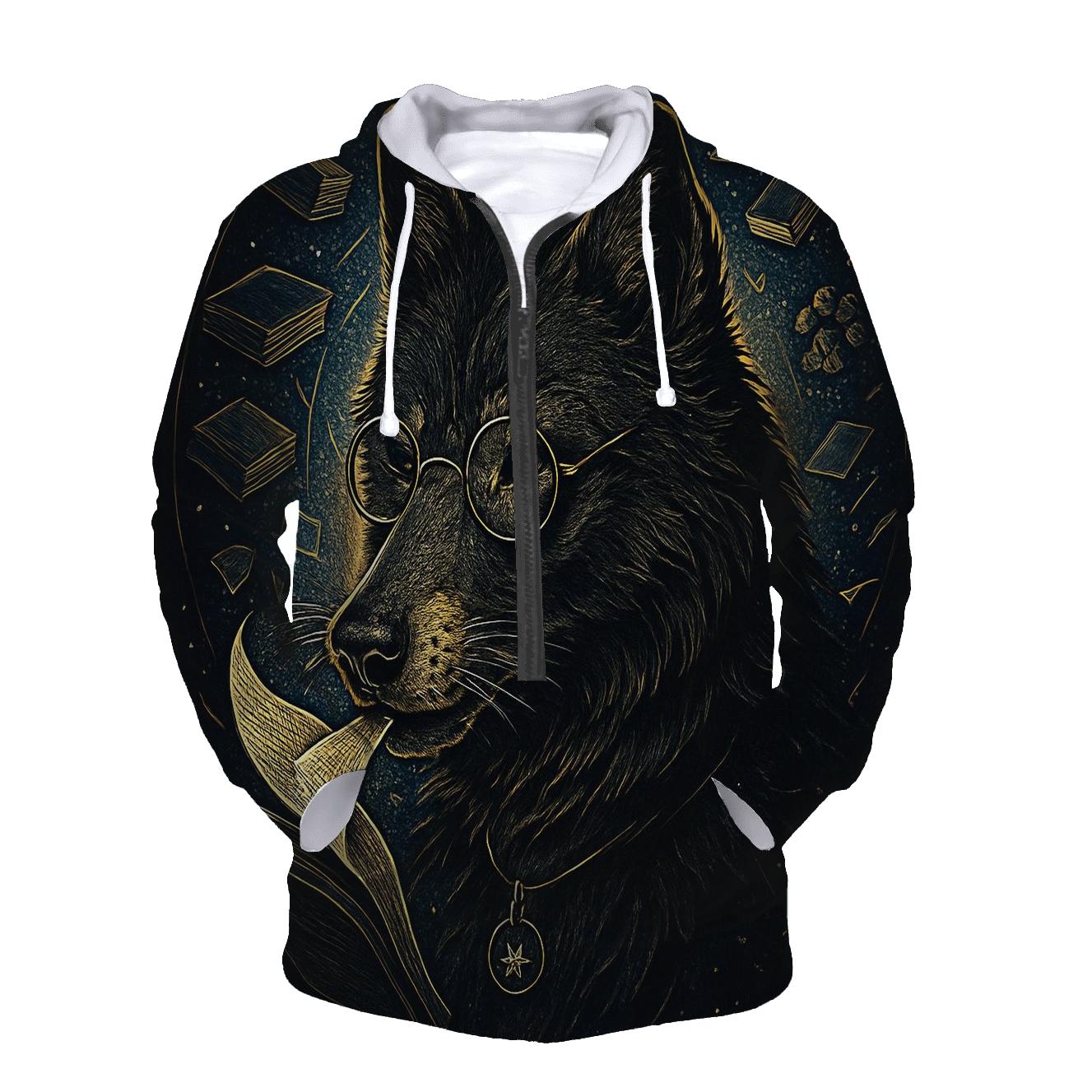 Obsidian Librarian Wolf Of The Star Archive premium hoodies