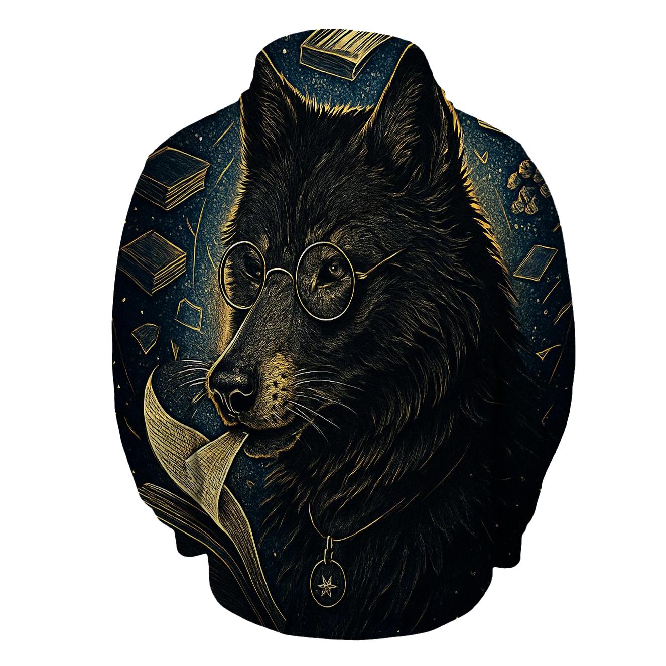 Obsidian Librarian Wolf Of The Star Archive premium hoodies
