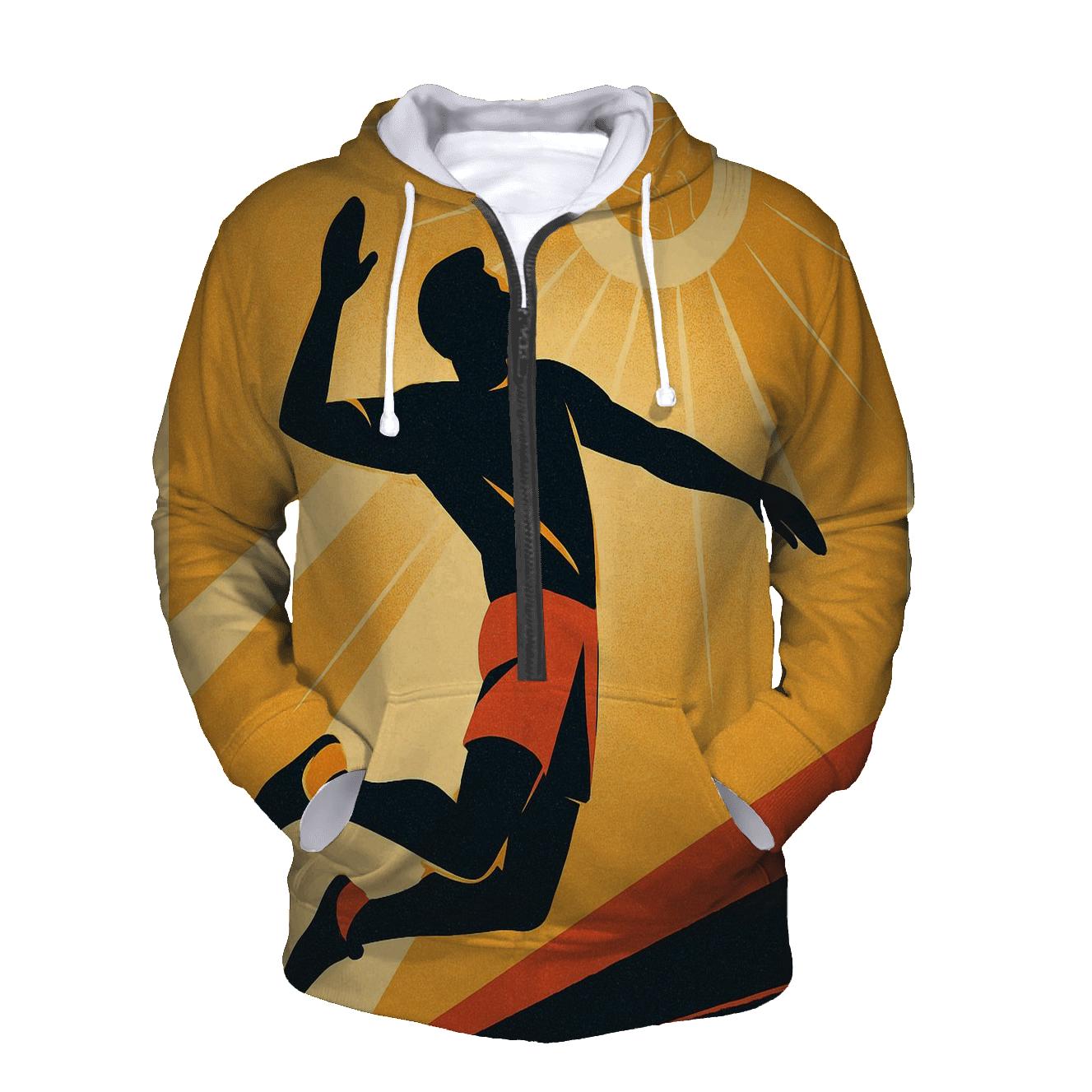 Solar Disc Volleyball Spike hoodies fashion