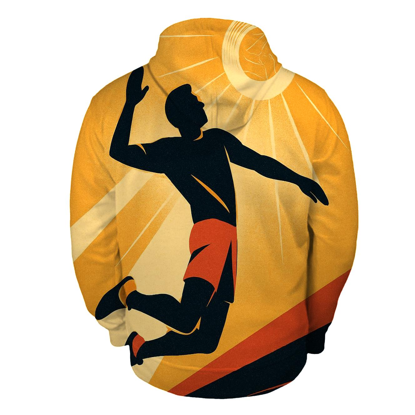 Solar Disc Volleyball Spike hoodies fashion