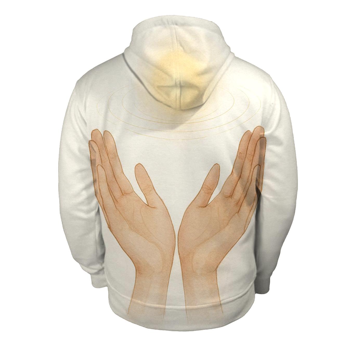 Hands Of Quiet Light embroidered hoodies