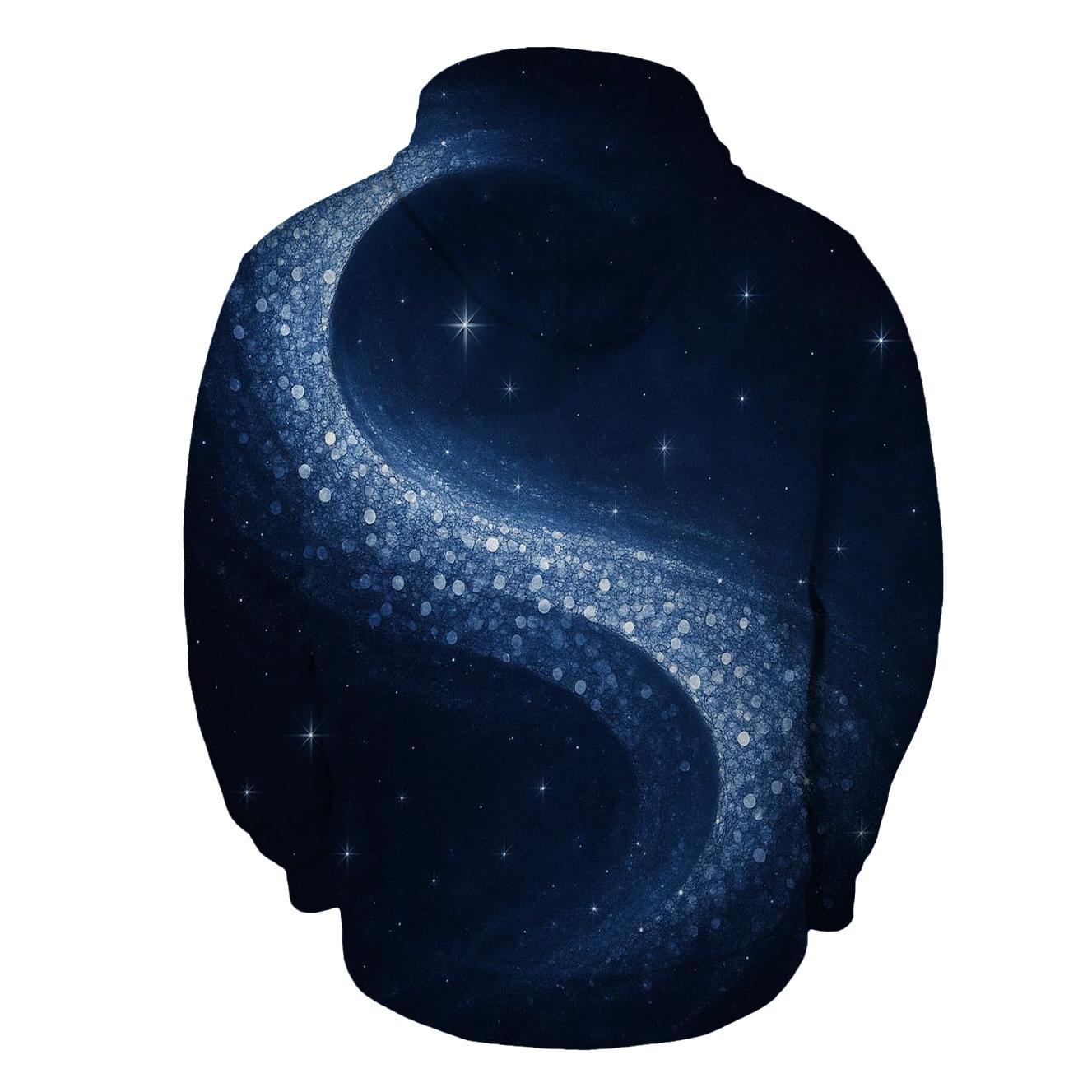 Midnight Sequin Nebula Wave hoodie styles