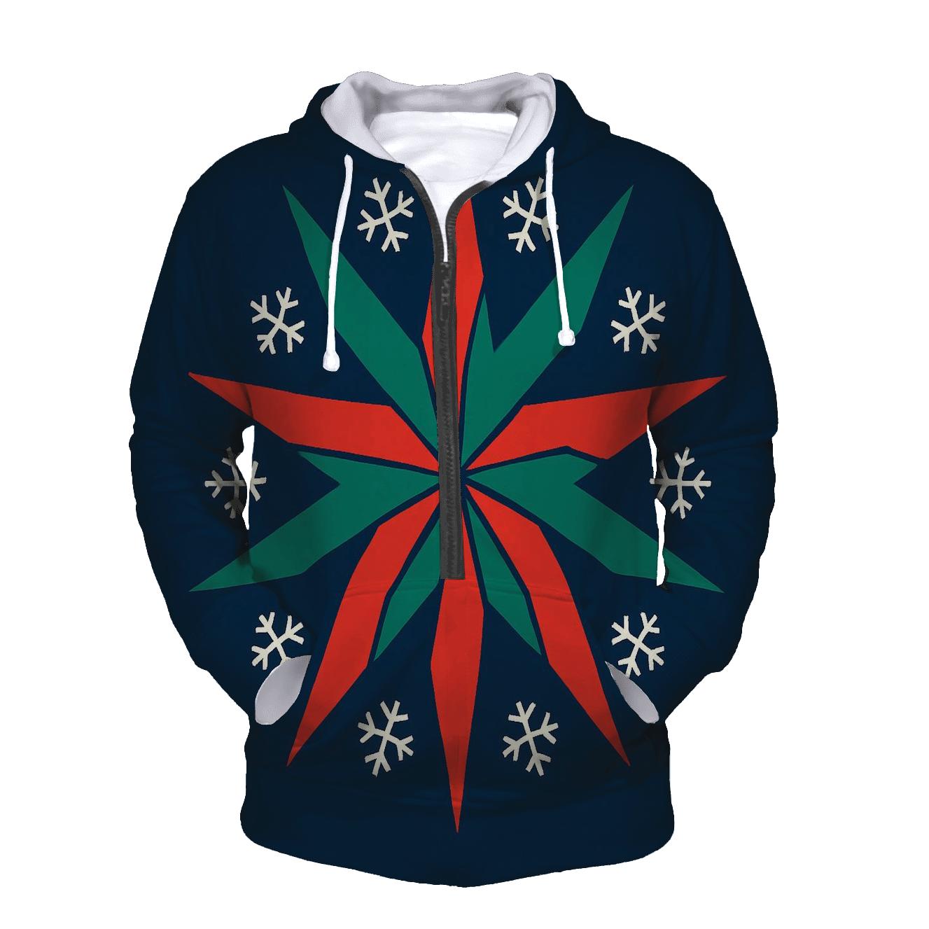 Snowflake Ribbon Starburst hoodie designs