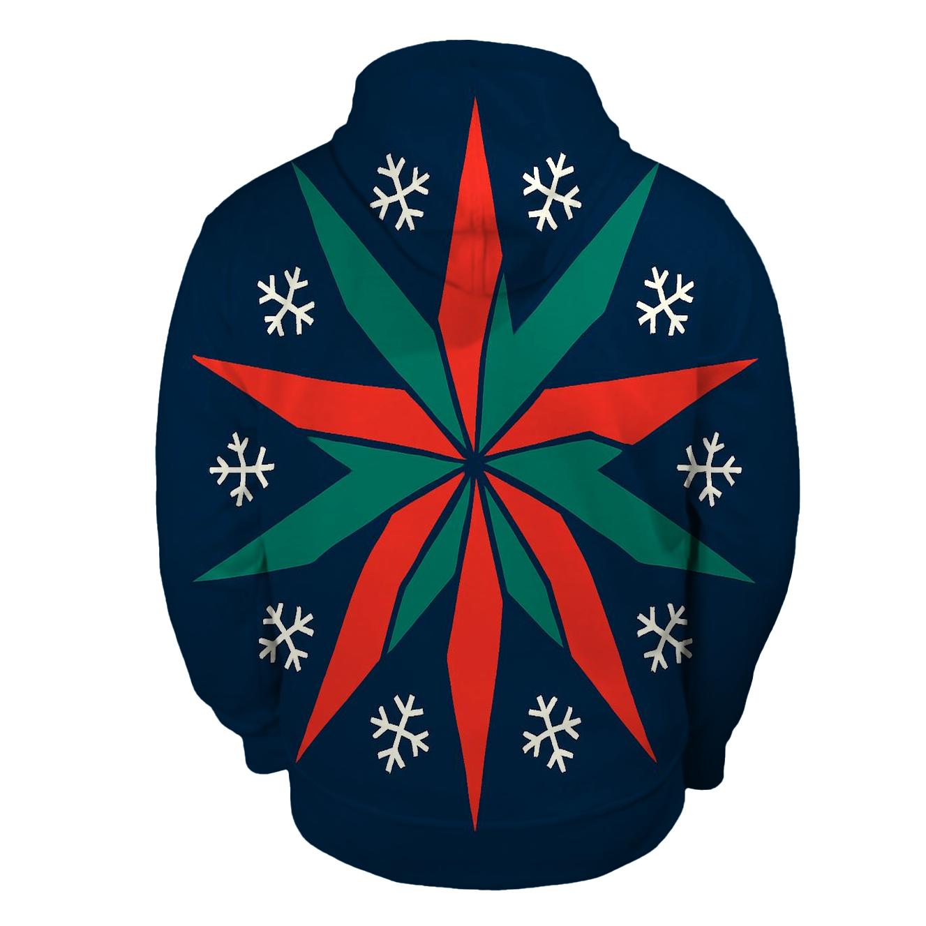 Snowflake Ribbon Starburst hoodie designs