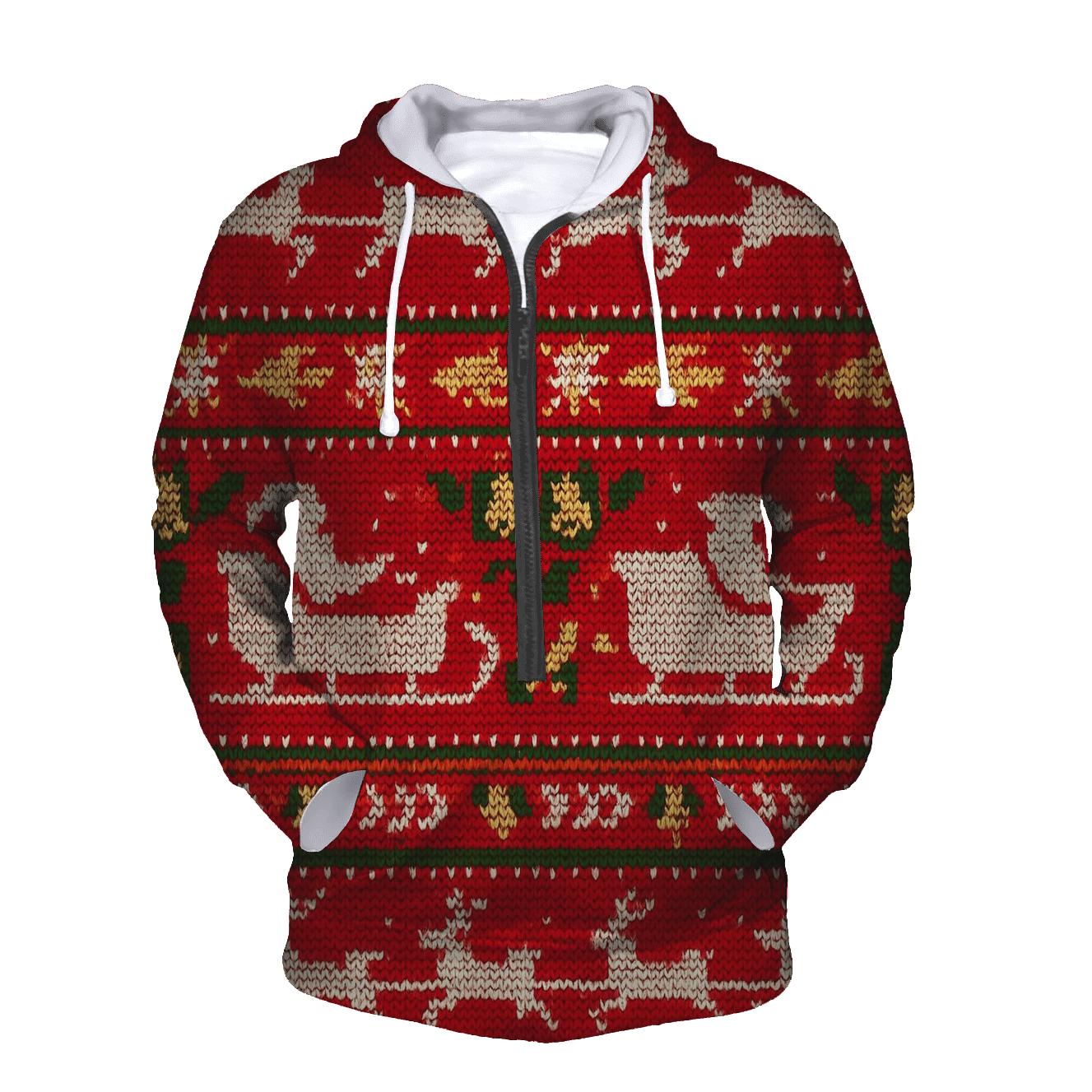 Santa Sleigh Meteor Shower Bands Design pullover hoodies