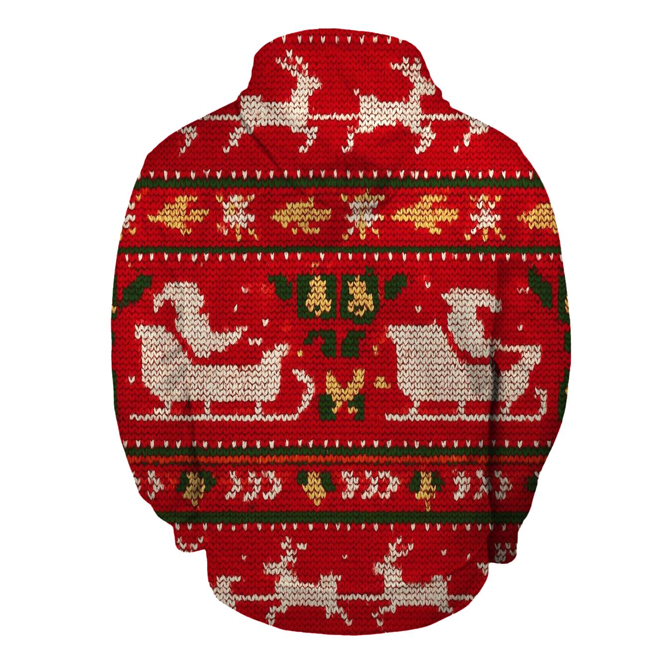 Santa Sleigh Meteor Shower Bands Design pullover hoodies