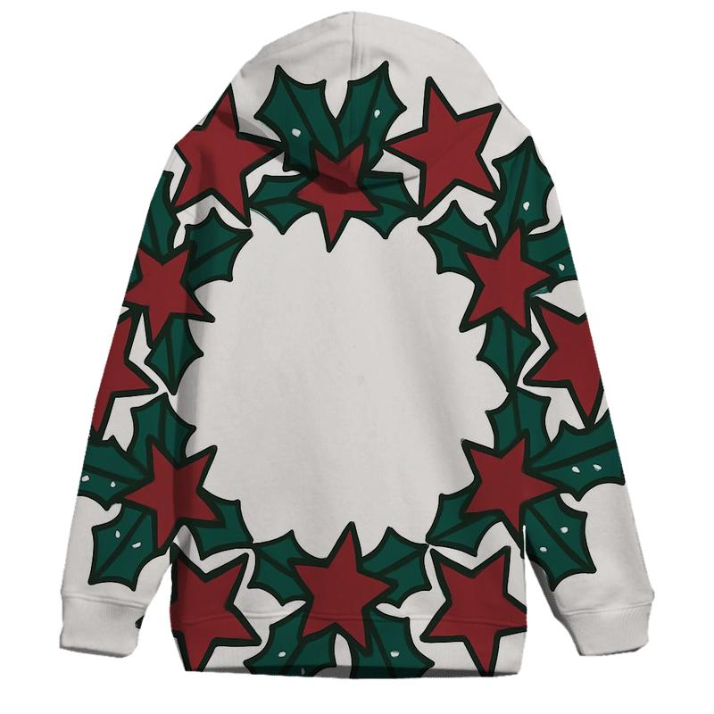 Holly Star Lattice Wreath hoodie trends