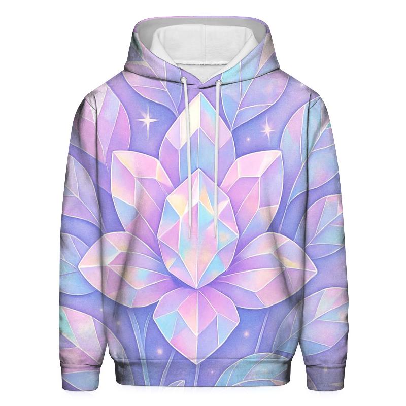 Holographic Prism Garden premium hoodies