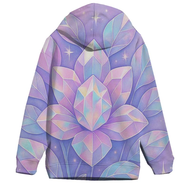 Holographic Prism Garden premium hoodies