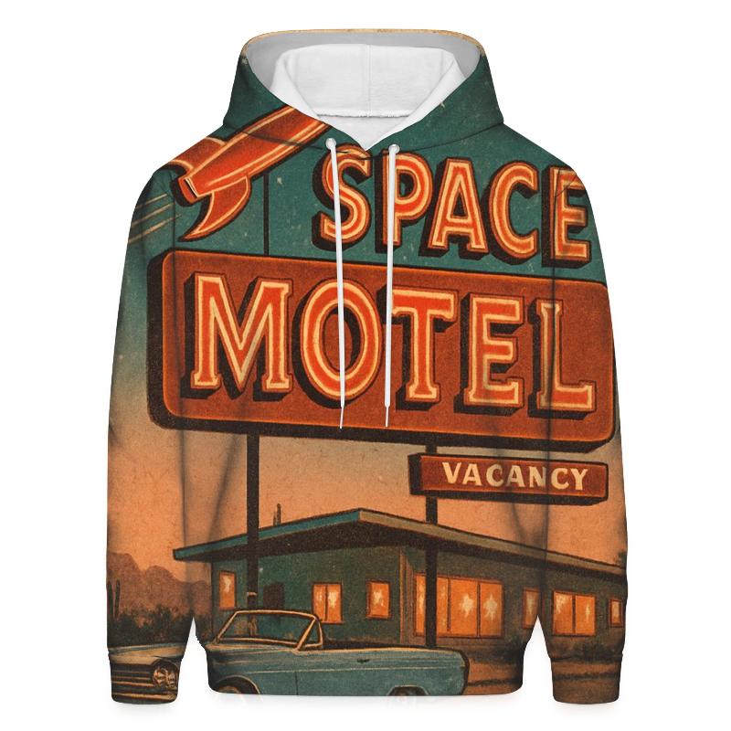 Vintage Space Motel Postcard hoodies fashion