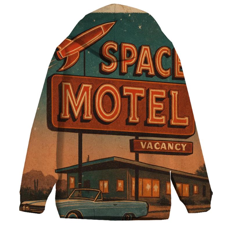 Vintage Space Motel Postcard hoodies fashion