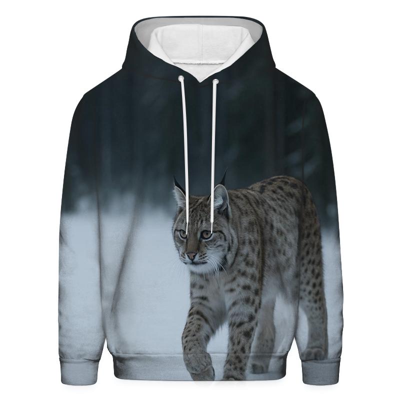 Frostline Forager Eurasian Lynx embroidered hoodies