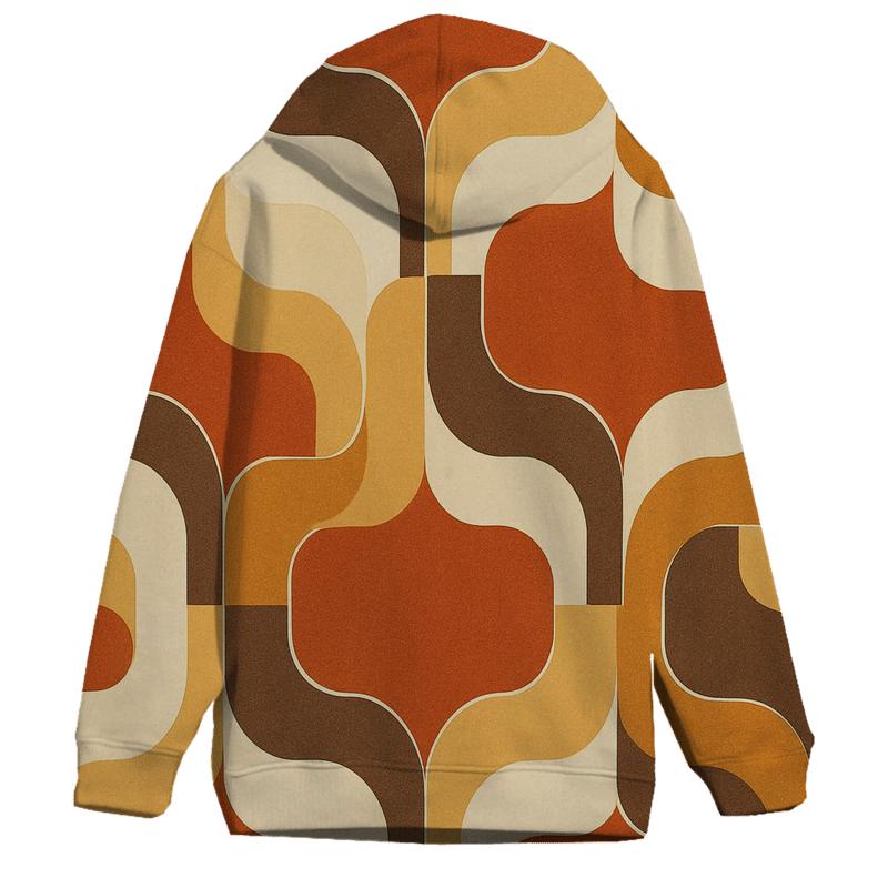 Groovy Terracotta Tilewave hoodie trends