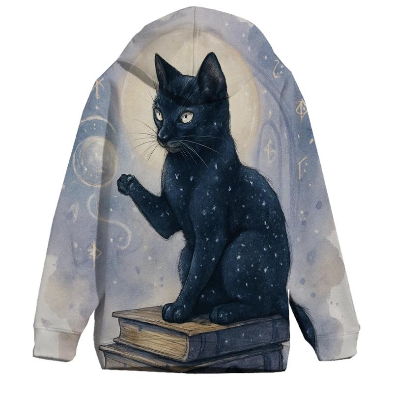 Midnight Library Familiar Cat hoodie trends