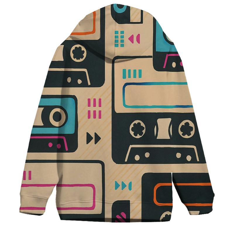 Cassette Mixtape Label Blocks custom hoodies