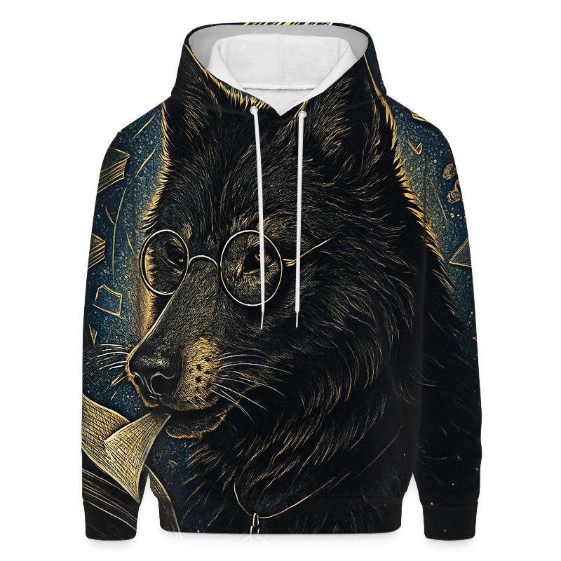 Obsidian Librarian Wolf Of The Star Archive lightweight hoodies