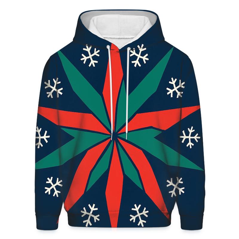 Snowflake Ribbon Starburst hoodie styles