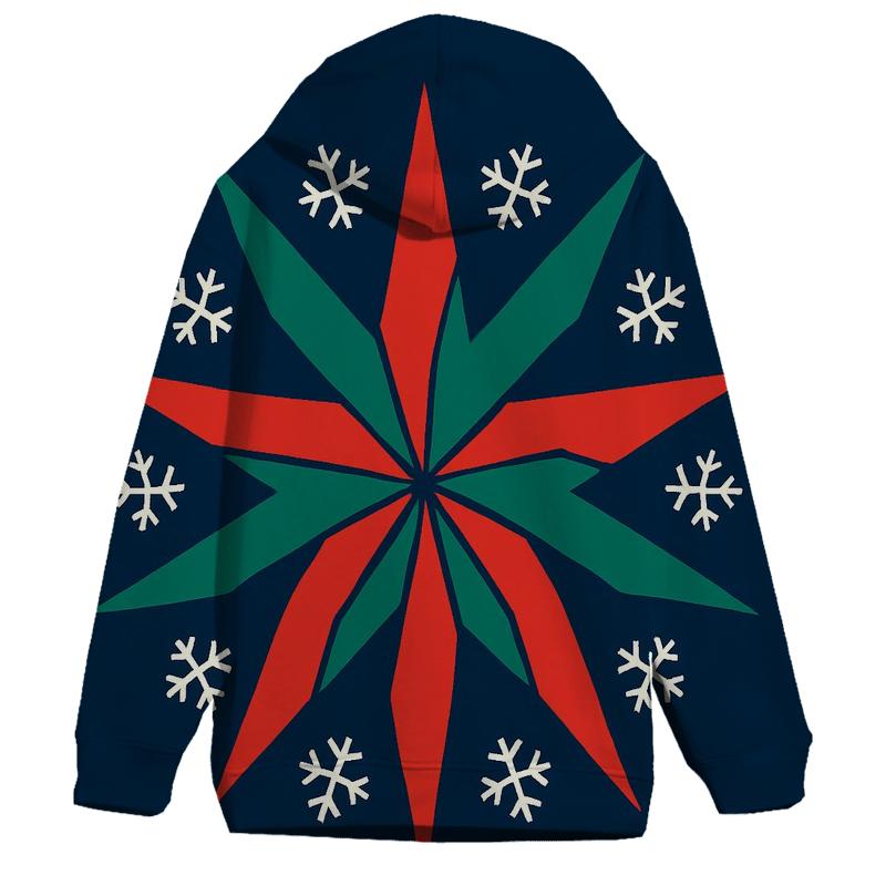 Snowflake Ribbon Starburst hoodie styles