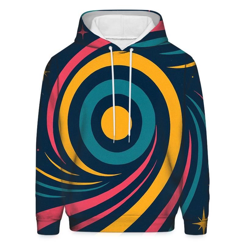 Cosmic Roller Rink Rings embroidered hoodies