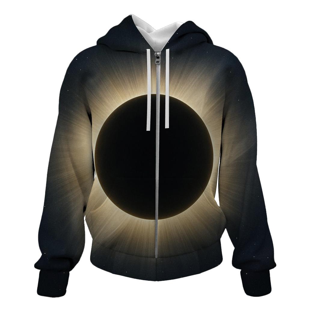 Eclipse Corona Veilfall zip-up hoodies