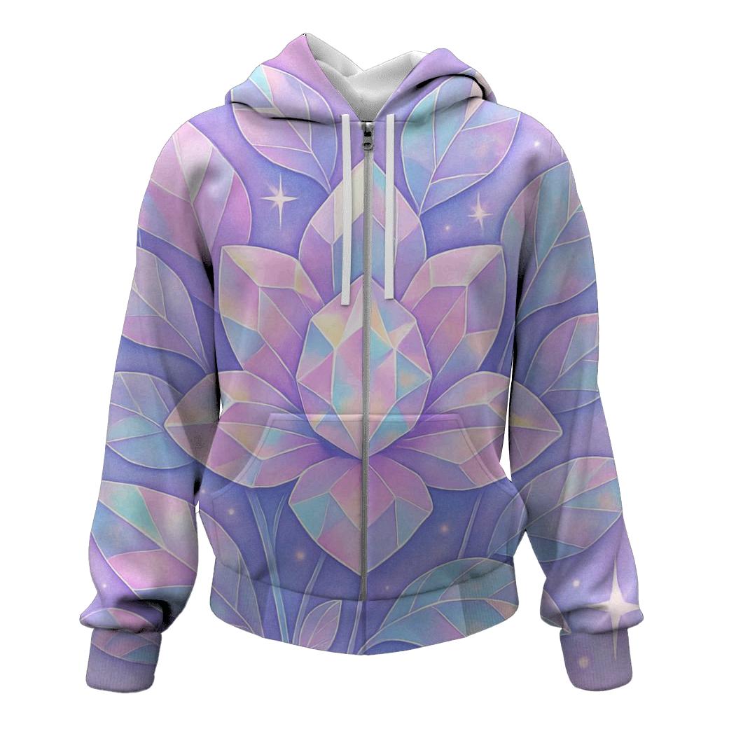 Holographic Prism Garden custom hoodies