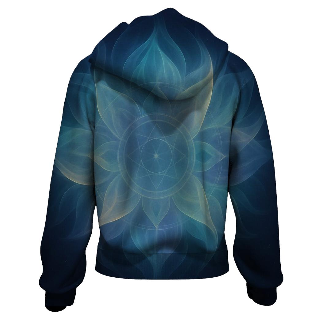 Aurora Breath Mandala printed hoodies