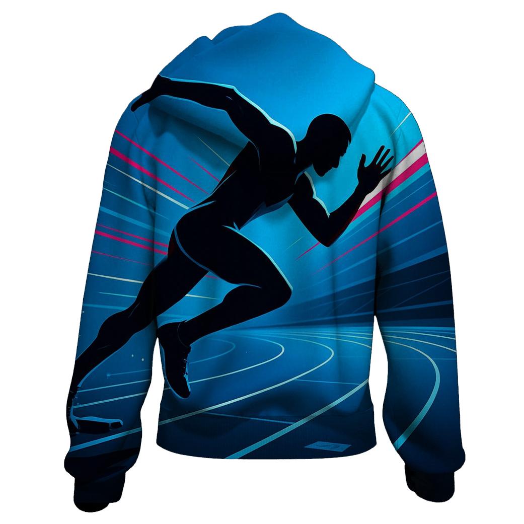Neon Velocity Track Sprint designer hoodies