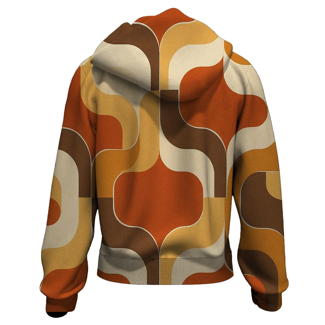 Groovy Terracotta Tilewave hoodie trends