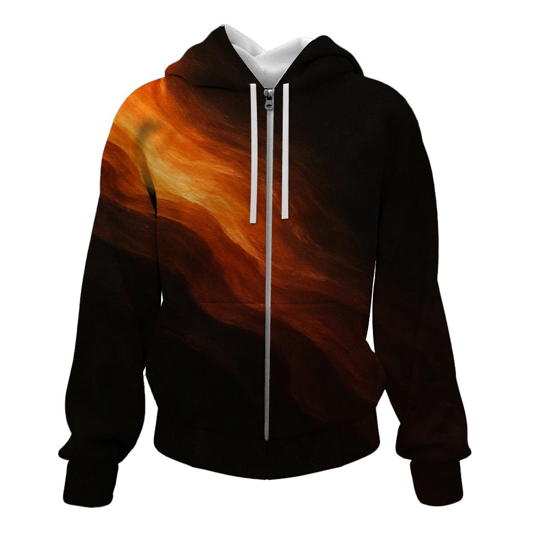Molten Copper River Fade printed hoodies