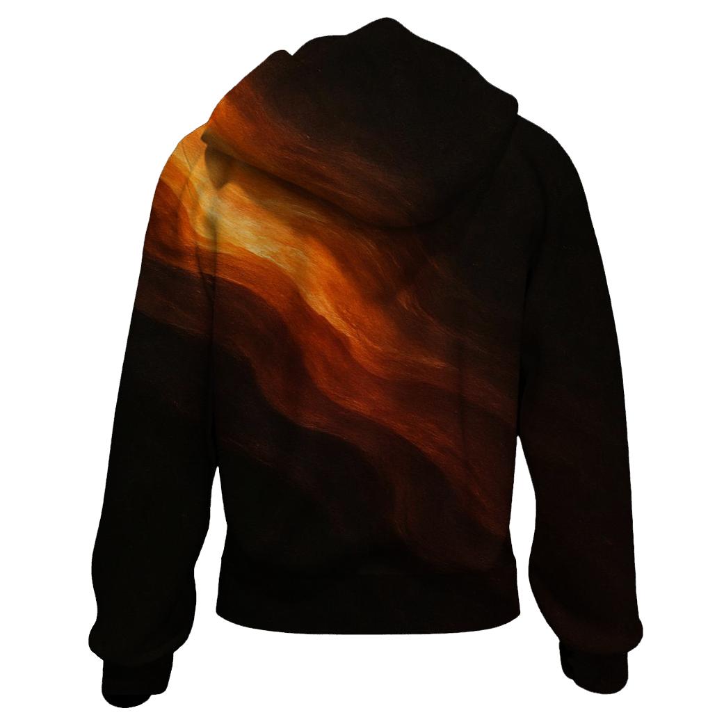 Molten Copper River Fade printed hoodies