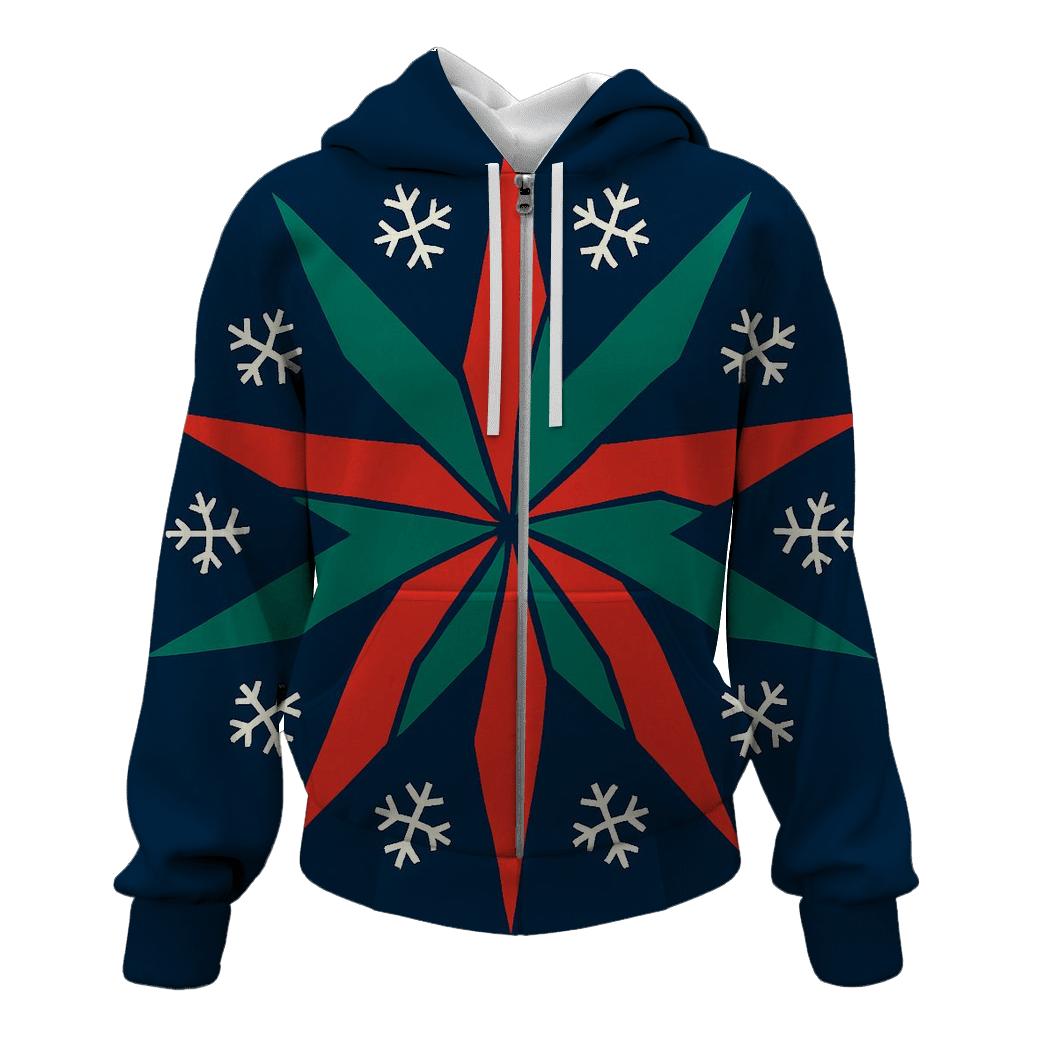 Snowflake Ribbon Starburst hoodie trends