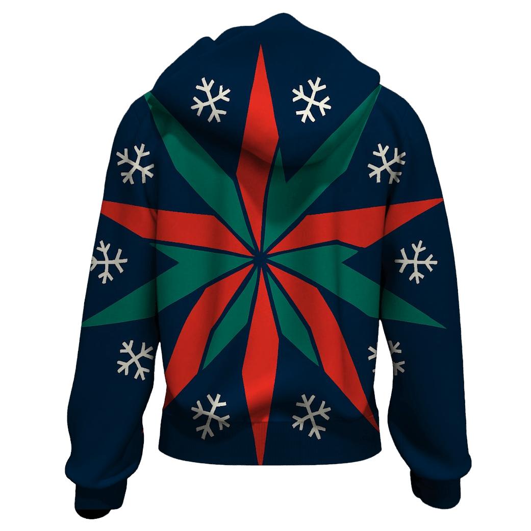 Snowflake Ribbon Starburst hoodie trends