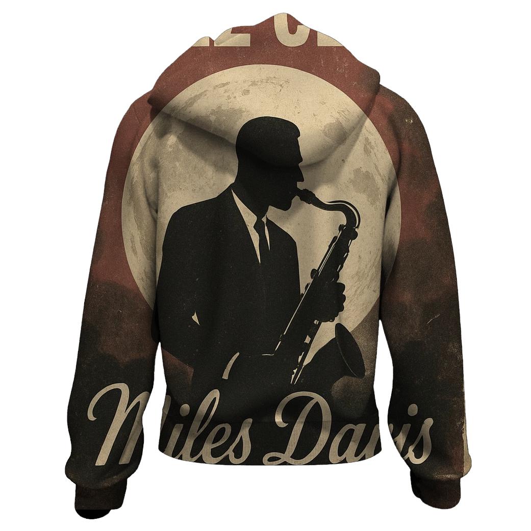 Aged Lunar Jazz Club Poster custom hoodies