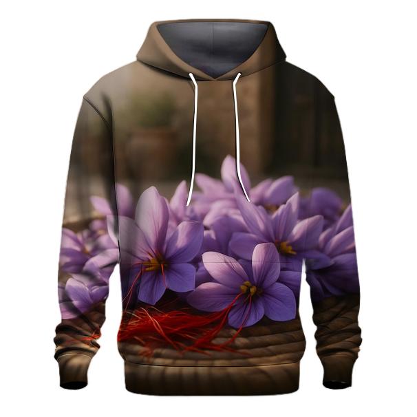 Saffron Crocus Drying Tray In A Rural Courtyard hoodie designs