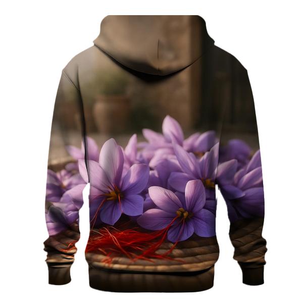 Saffron Crocus Drying Tray In A Rural Courtyard hoodie designs