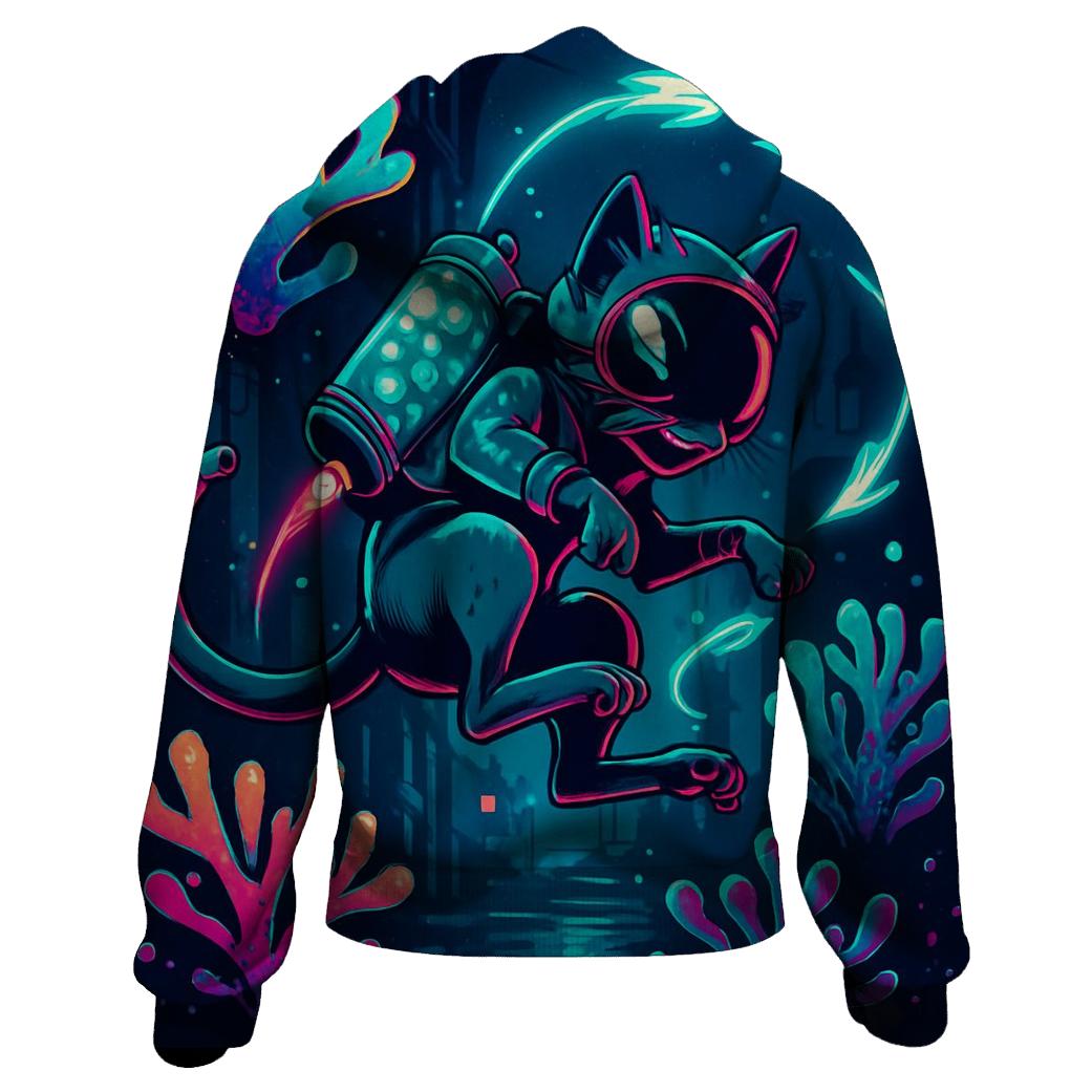 Coral Reef Jetpack Alley Cat hoodie designs