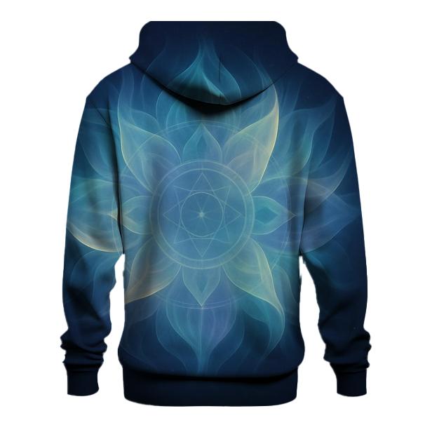 Aurora Breath Mandala embroidered hoodies